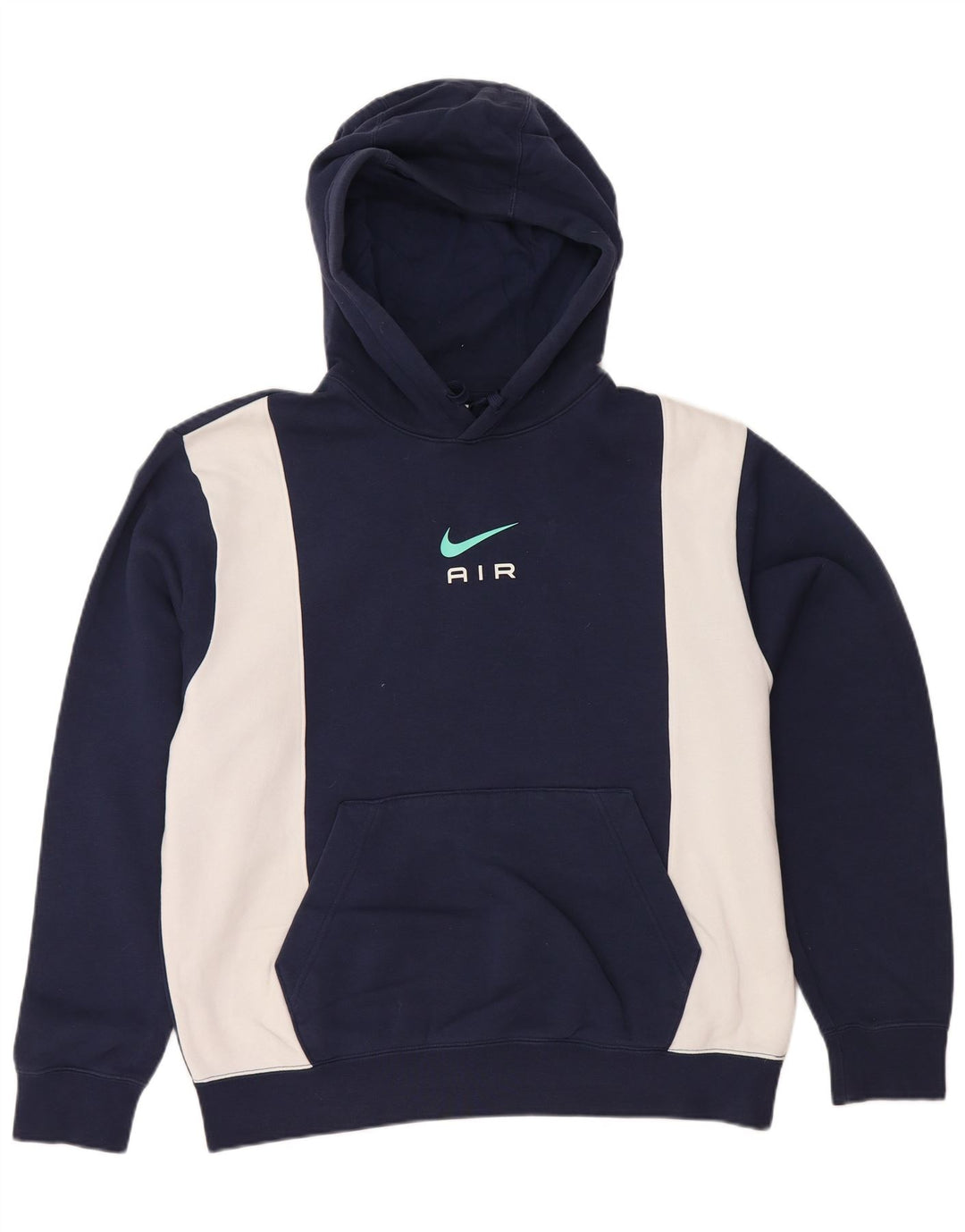 NIKE Grafisk hættetrøje til mænd Medium Marineblå Colourblock Bomuld