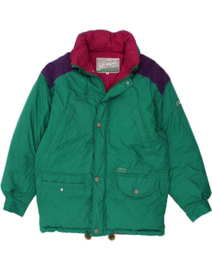 DIADORA Polstret jakke til mænd UK 38 Medium Green Colourblock Polyester