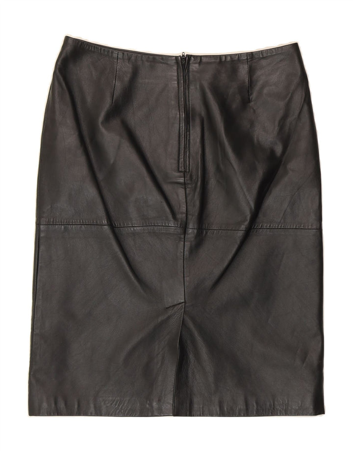COFI Womens Leather Skirt Large W32 Black Leather Vintage Cofi and Second-Hand Cofi from Messina Hembry 
