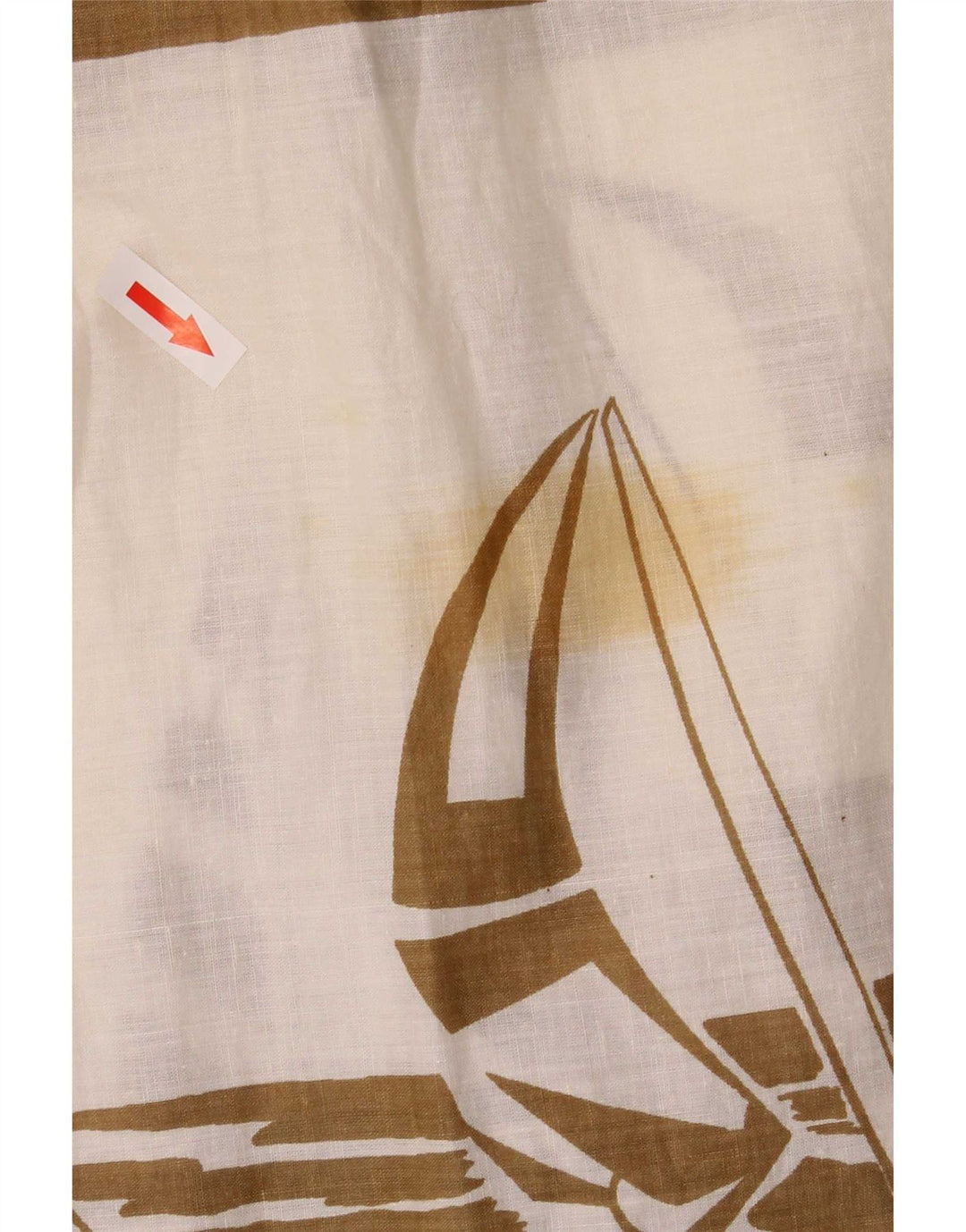 Marc Aurel Dame grafisk gennemsigtig midi nederdel W30 Medium brun stribet