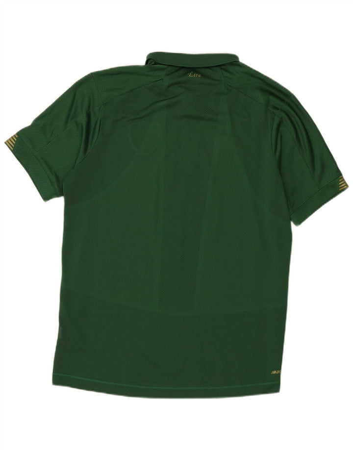 New Balance Herre grafisk poloshirt Stor grøn polyester