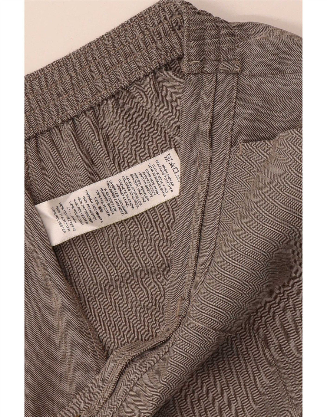 Marks & Spencer Womens Cropped Trousers UK 14 Large W34 L26 Brown