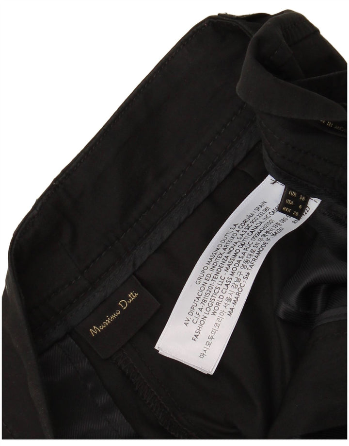 MASSIMO DUTTI Dame Loose Fit Chino Bukser EU 38 Small W28 L26 Sort