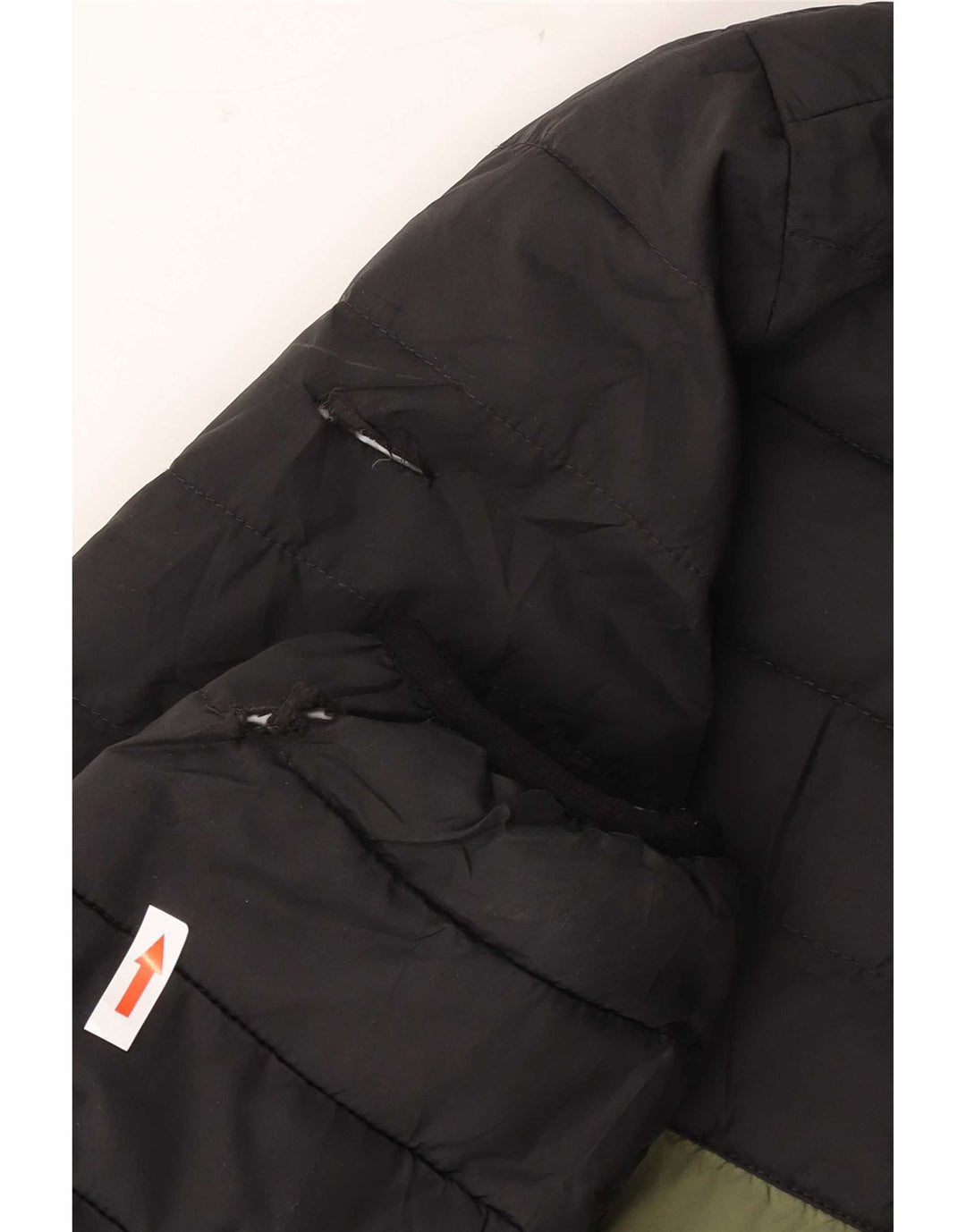 Quiksilver Herre hættepolstret jakke UK 38 Medium Green Colourblock