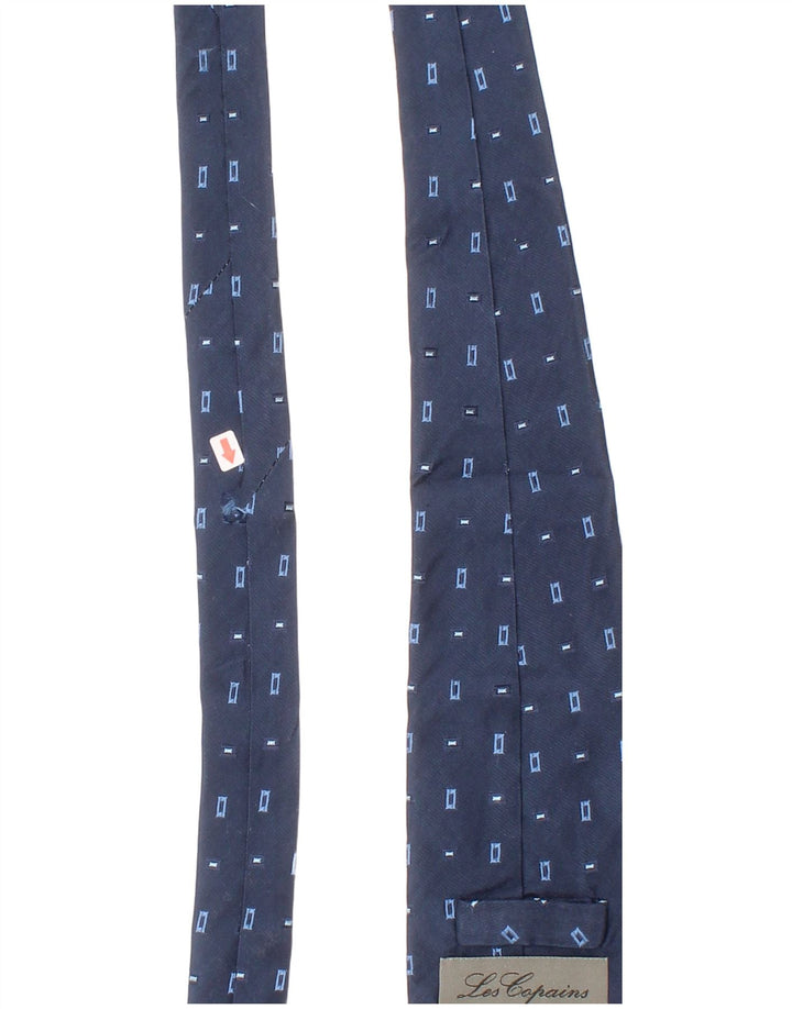Les Copains Herre slips One Size blå geometrisk silke