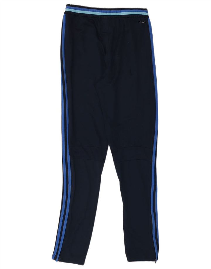 ADIDAS drenge Climacool træningsdragt bukser 13-14 år marineblå polyester