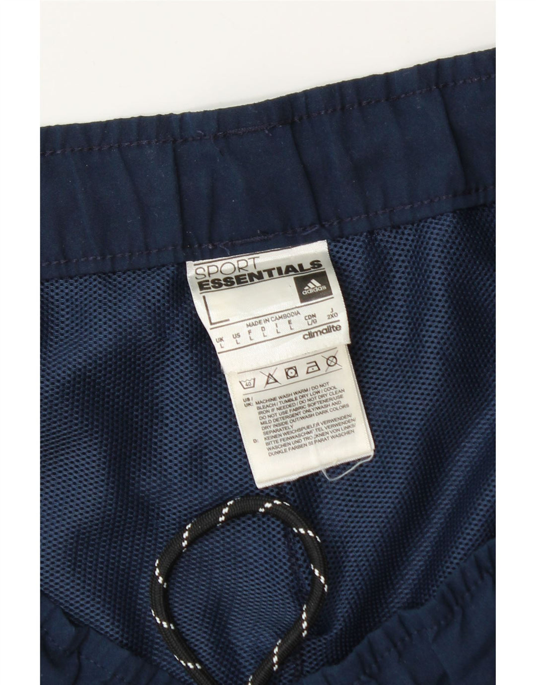Adidas Herre Climalite Sportshorts store marineblå polyester