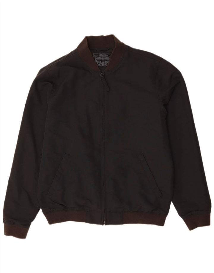 Levi's Bomber Jacket UK 38 Medium Sort Polyamid