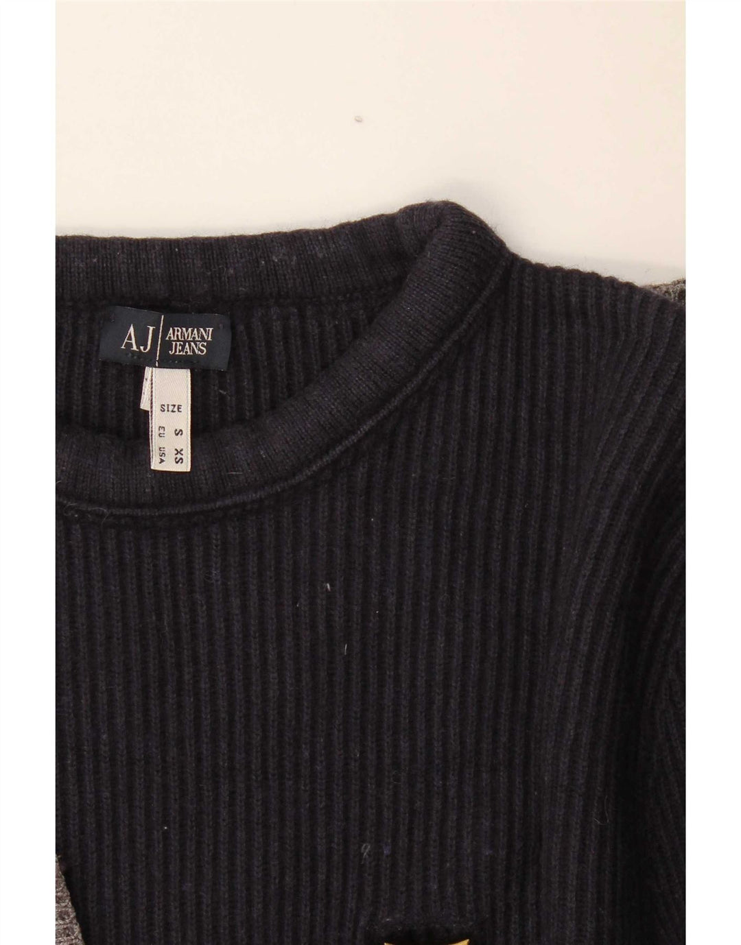 Armani Jeans Herre Crew Neck Jumper Sweater Lille flerfarvet Colourblock