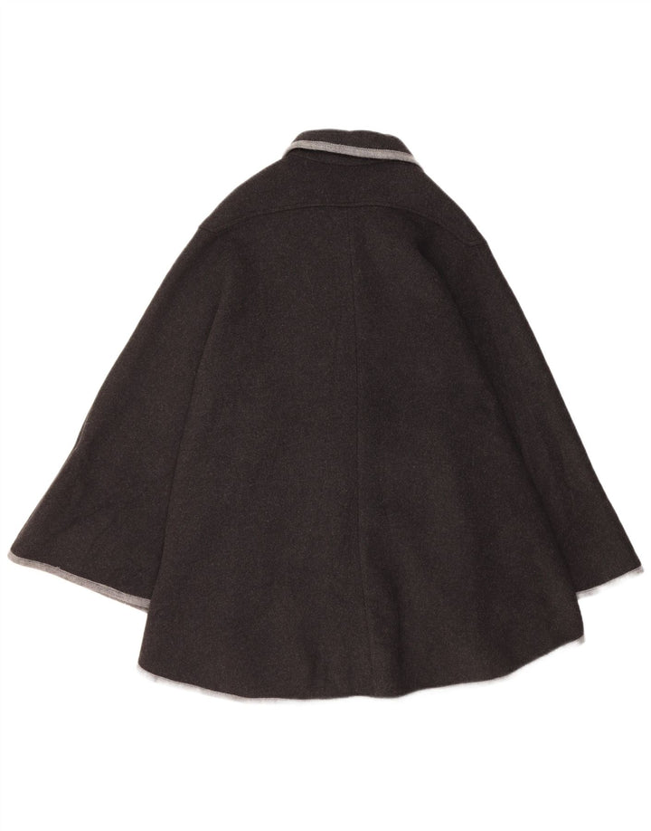 Steinbock Cape Coat til kvinder One Size Black Virgin Wool