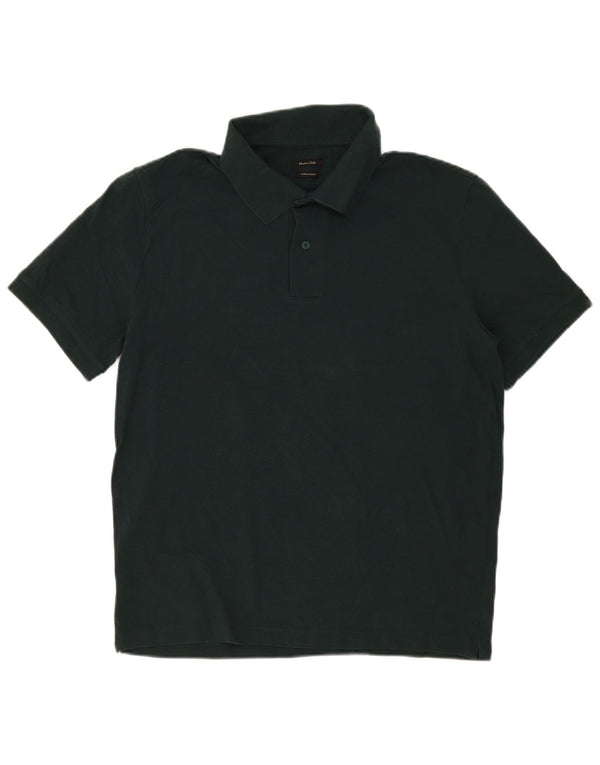 Massimo Dutti Herre Regular Fit Polo Shirt Stor grøn bomuld