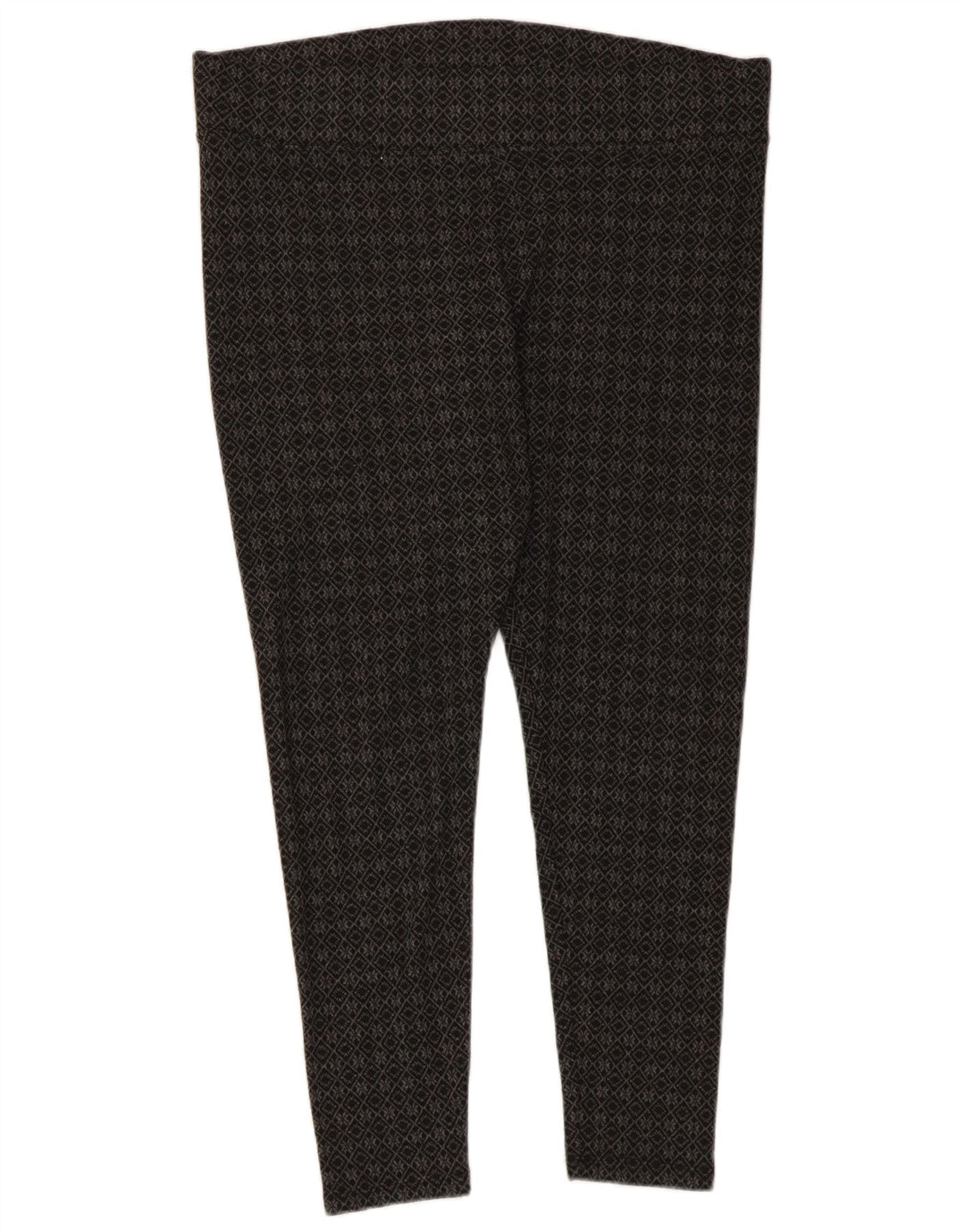 Marks & Spencer Dame Capri Leggings UK 16 Large Grå Geometrisk Polyester