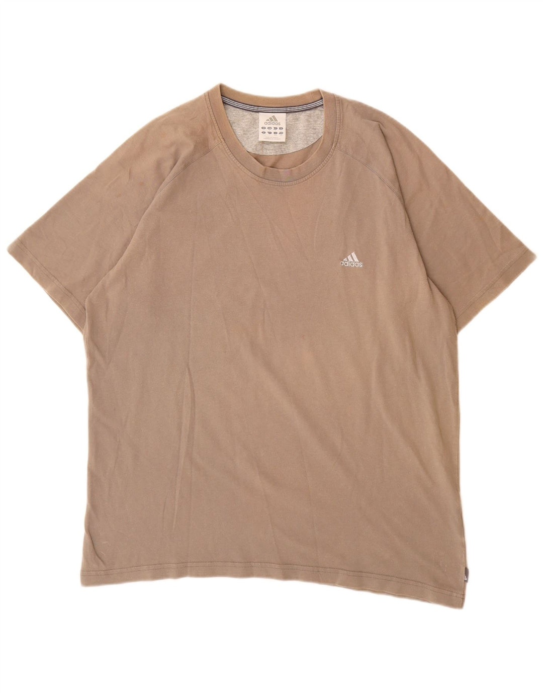 Adidas Herre T-Shirt Top Stor Grå Bomuld