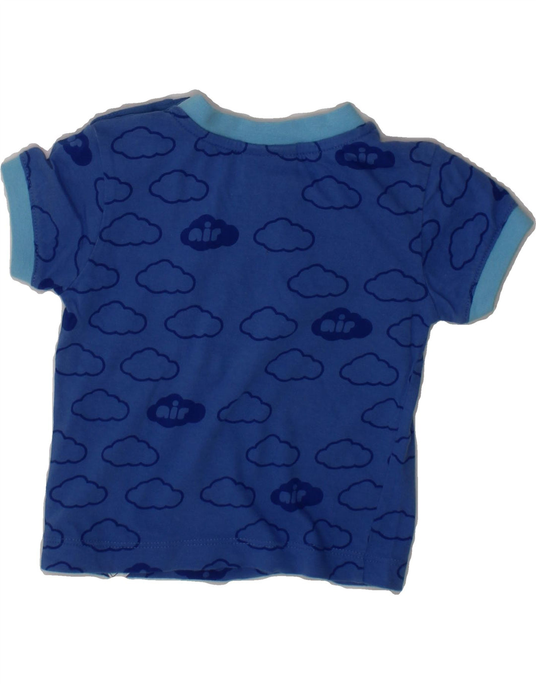 NIKE Baby Boys Abstract Pattern Graphic T-Shirt Top 3-6 Months Blue Cotton Vintage Nike and Second-Hand Nike from Messina Hembry 