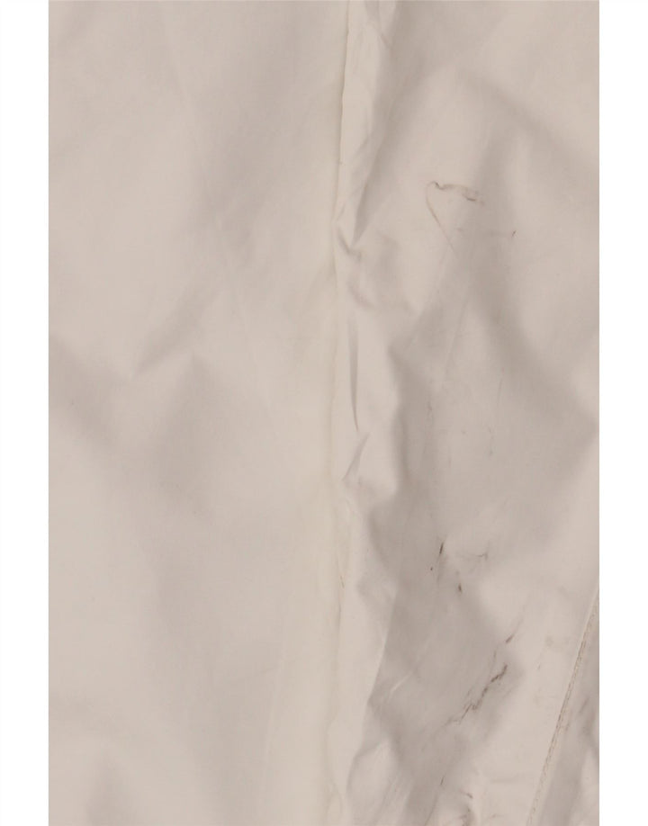 Helly Hansen Regnjakke med hætte til kvinder UK 16 Stor hvid polyester