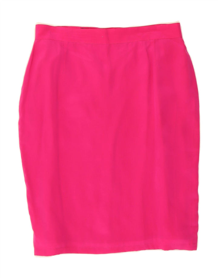 VINTAGE Womens Pencil Skirt W30 Medium Pink Vintage Vintage and Second-Hand Vintage from Messina Hembry 