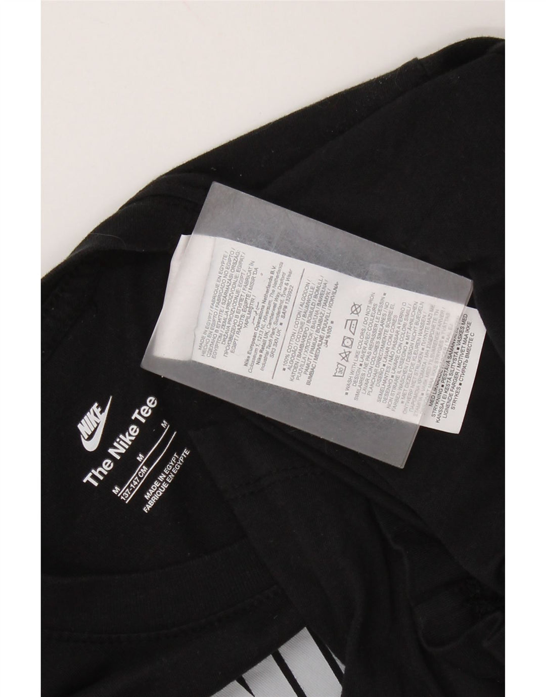 NIKE drenge grafisk t-shirt top 10-11 år medium sort bomuld