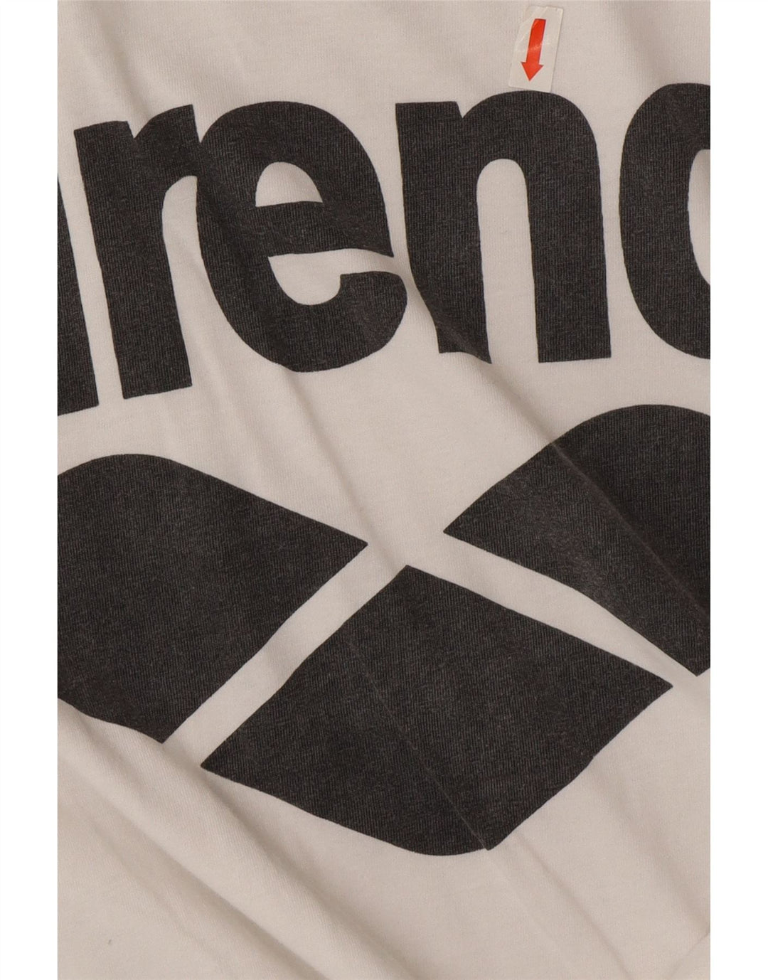 Arena Herre Grafisk T-Shirt Top Medium Hvid Bomuld
