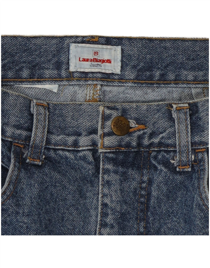 Laura Biagiotti Dame Denim Nederdel W28 Medium Blue Classic
