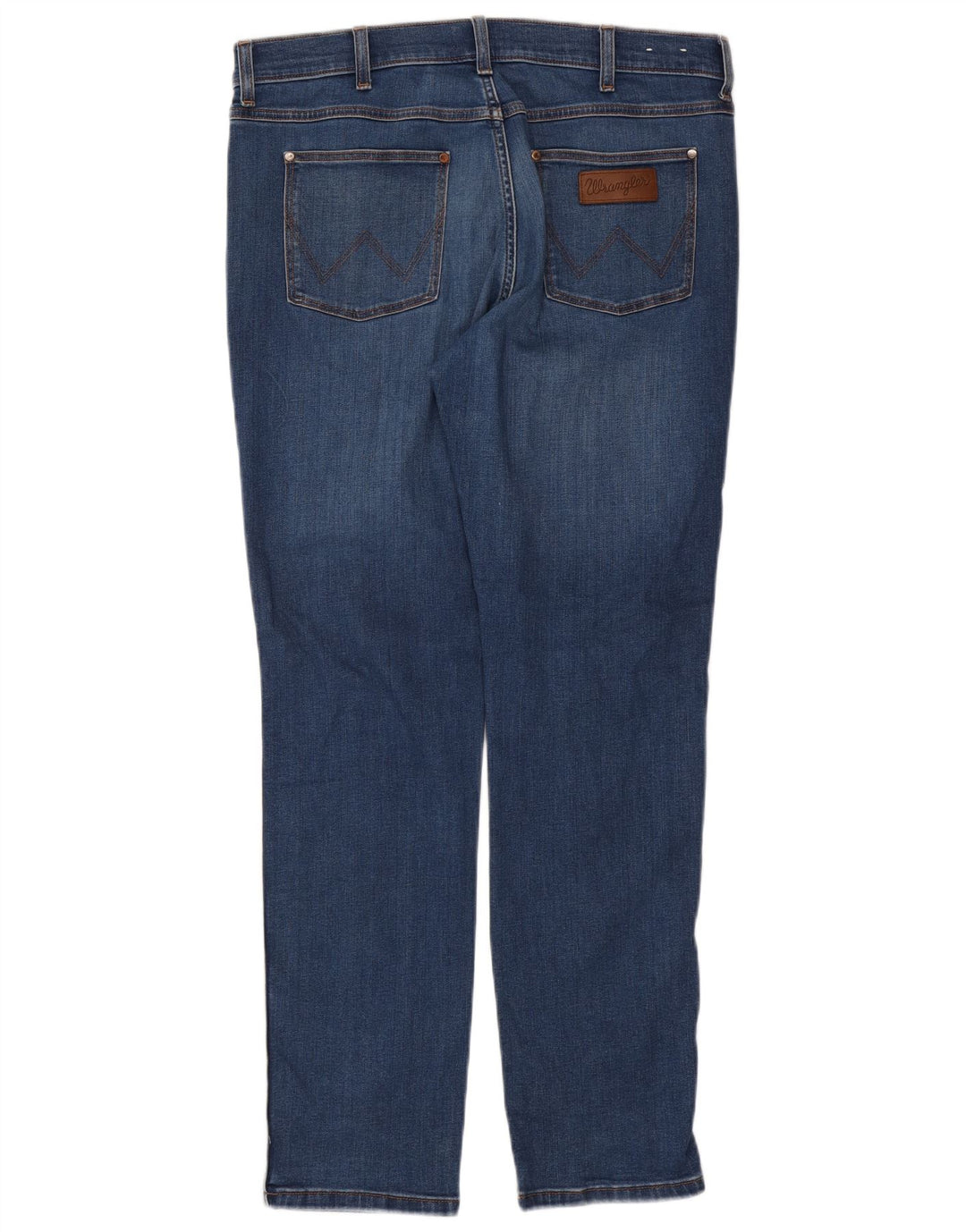 Wrangler Herre Larston Slim Jeans W36 L32 Blå Bomuld