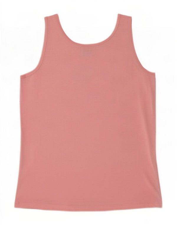 Guru Dame Grafisk Vest Top UK 14 Large Pink Bomuld