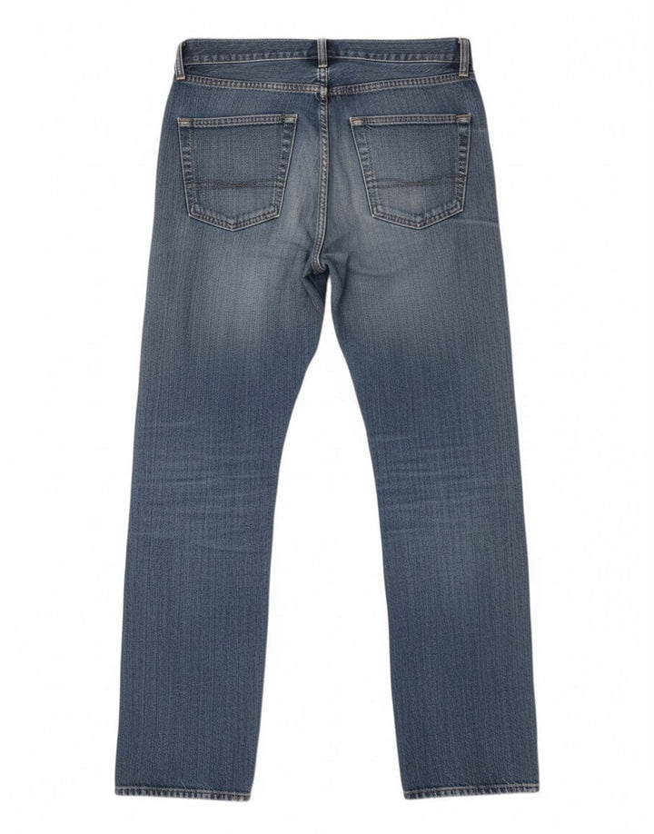 Hugo Boss Straight Jeans til mænd W33 L32 blå bomuld