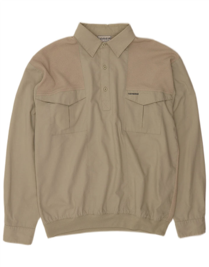 Katamaran Herre Pullover Shirt Medium Beige Polyester