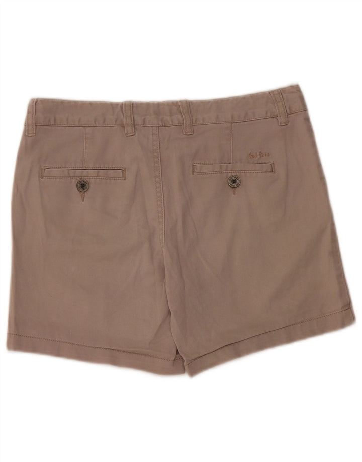 Fat Face Dame Chino Shorts UK 10 Small W30 Grå Bomuld