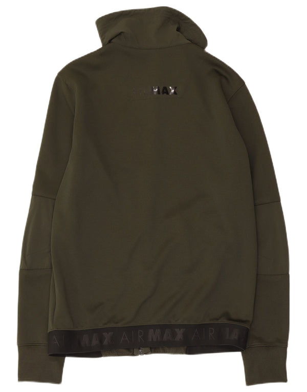 NIKE Herre Air Max Grafisk træningsdragt Topjakke Medium Khaki Colourblock