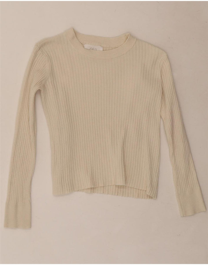 Zara Girl Top Langærmet 13-14 år Off White