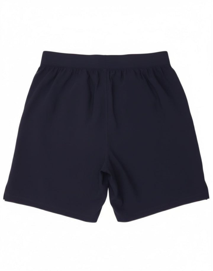 Under Armour Dame Sports Shorts UK 10 Small Navy Blue Polyester