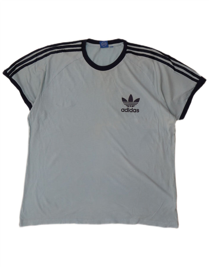 Adidas Herre T-Shirt Top XL Blå