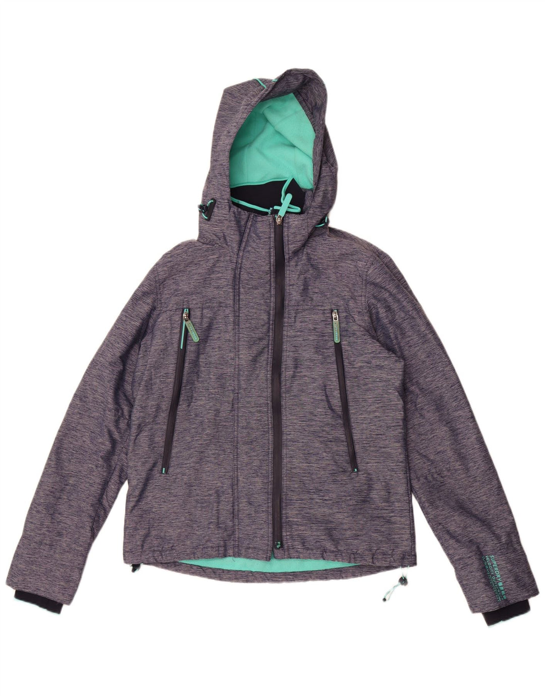 Superdry Windcheater Windbreaker Jacket til kvinder UK 12 Medium Navy Blue