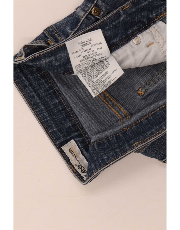 Lee Dame Cameron Denim Shorts W30 Medium Blue Bomuld