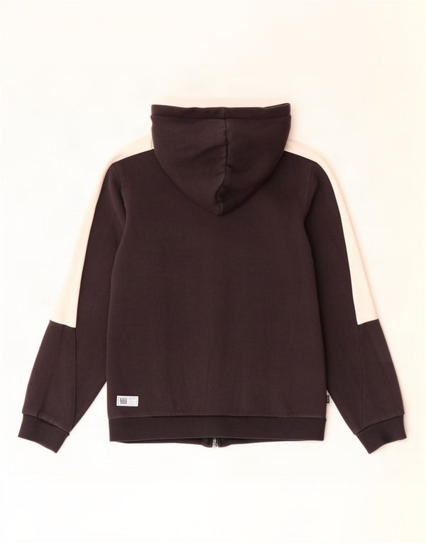 Puma Boys Grafisk hættetrøje med lynlås 13-14 år Sort Colourblock