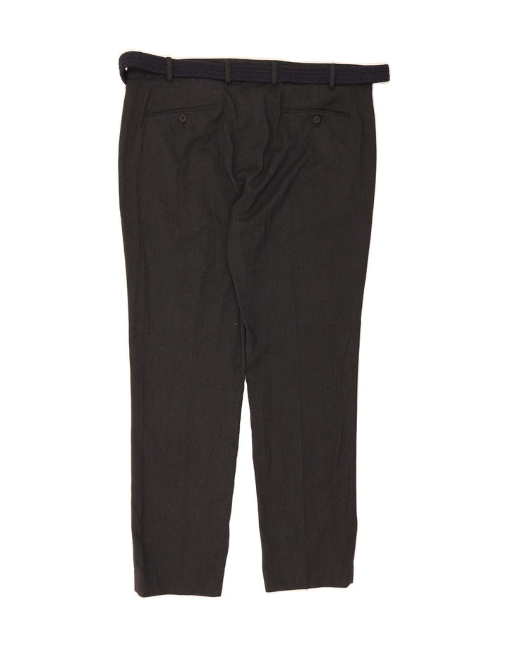 MARKS & SPENCER Mens Tailored Slim Casual Trousers W38 L31 Navy Blue Vintage Marks & Spencer and Second-Hand Marks & Spencer from Messina Hembry 