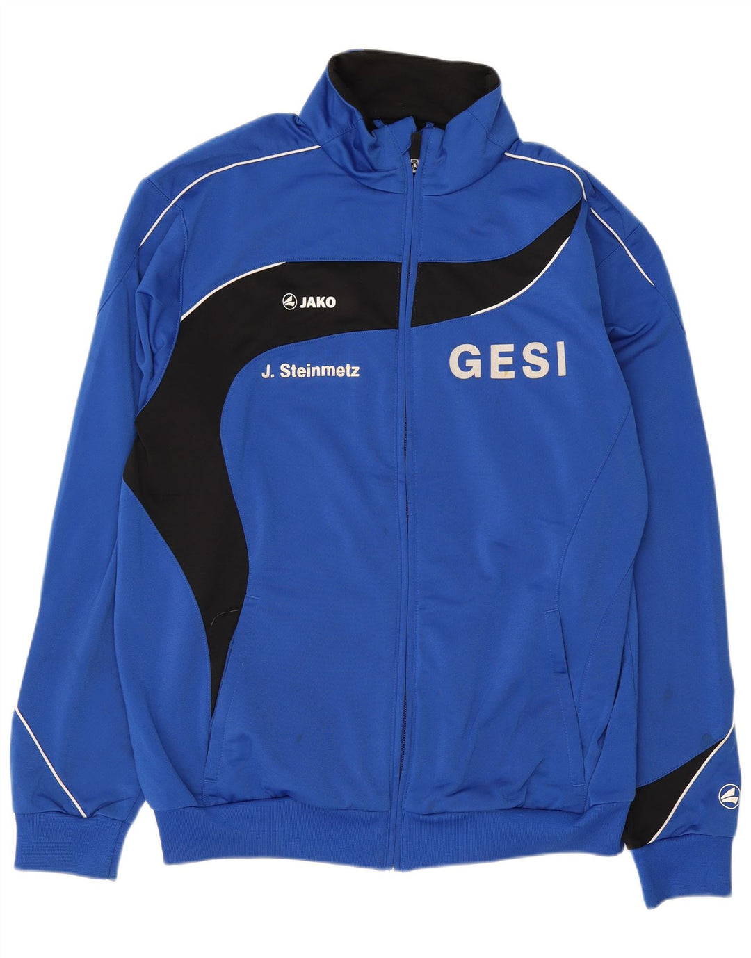 Jako Herre grafisk træningsdragt Topjakke Medium Blue Colourblock Polyester
