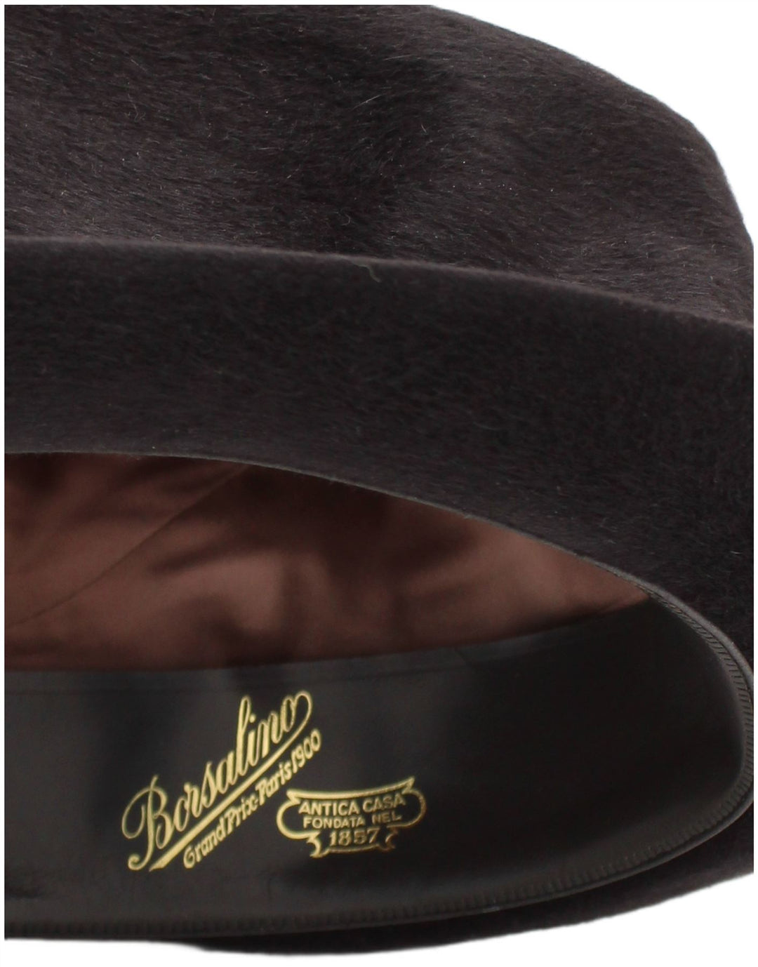 Borsalino Herre Bowler Hat Medium Sort Klassisk