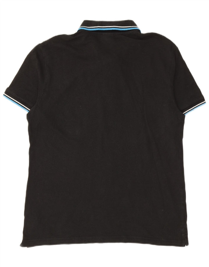DIADORA Poloshirt til mænd XL Sort bomuld