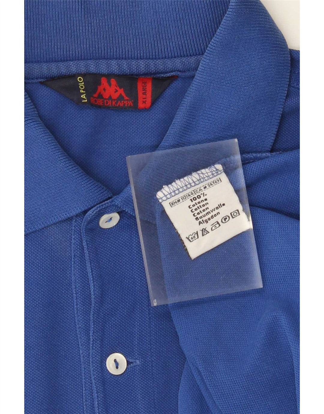 Kappa herre poloshirt XL blå bomuld