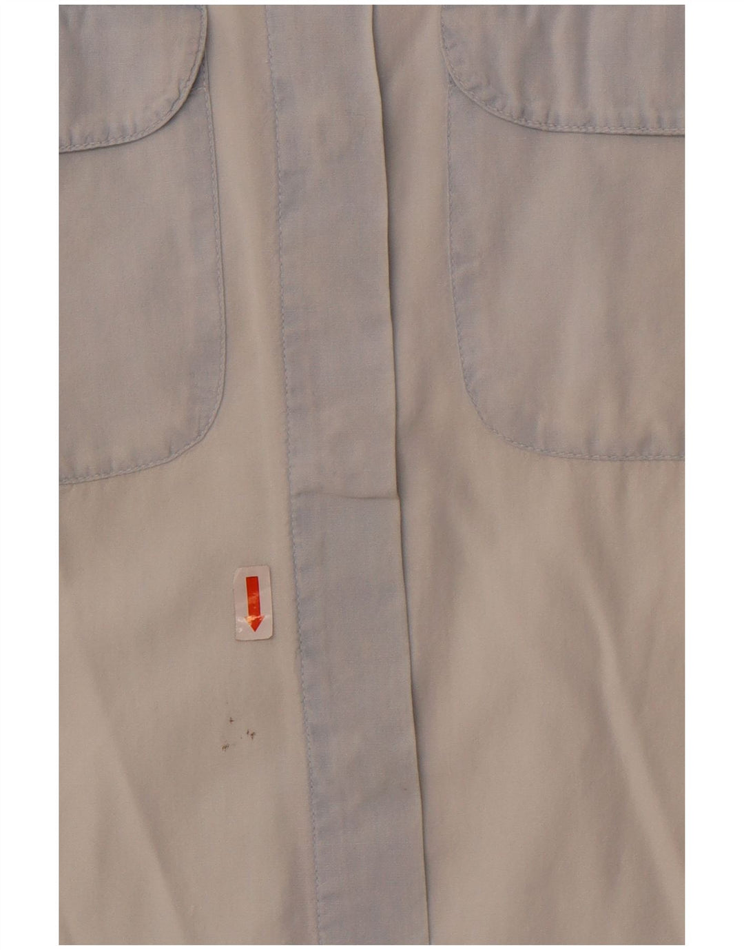 Armani Jeans ærmeløs skjorte til kvinder UK 14 Stor blå bomuld