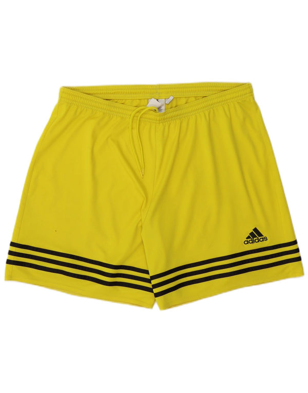 Adidas Herre Climalite Sportshorts store gule polyester