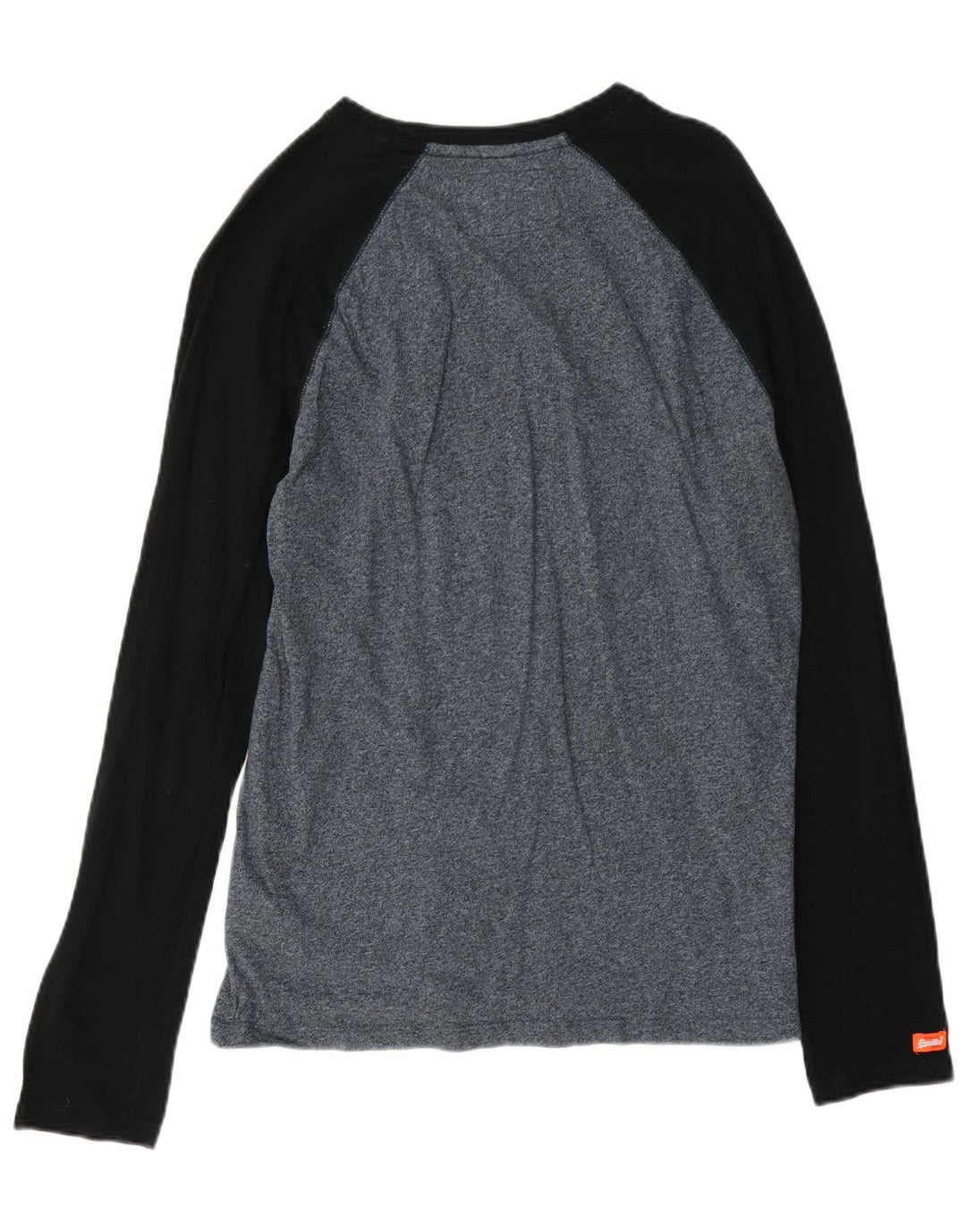 Superdry Herre Top Langærmet Medium Marineblå Flecked Bomuld