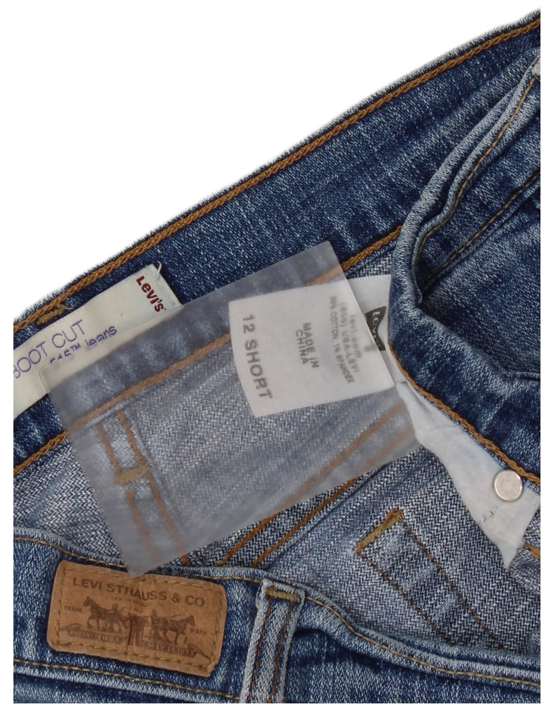 Levi's Dame 515 Bootcut Jeans US 12 Large W32 L29 Blå Bomuld