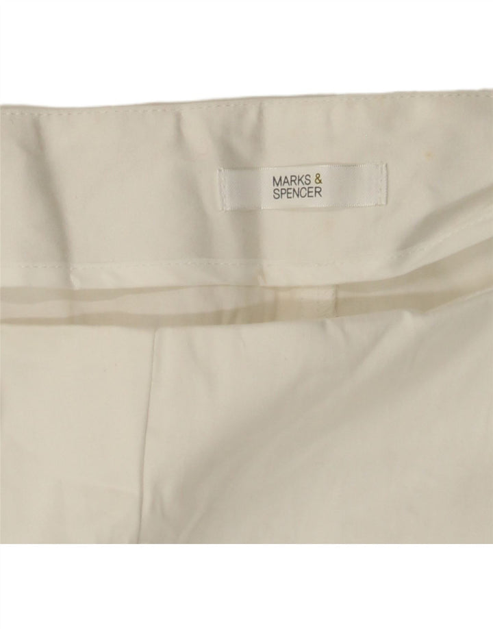 MARKS & SPENCER Capribukser til kvinder W38 L21 Hvid