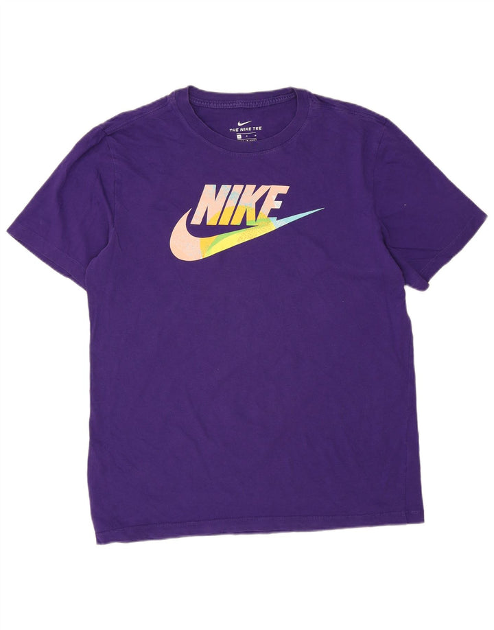 NIKE Grafisk T-shirt til mænd, medium lilla bomuld
