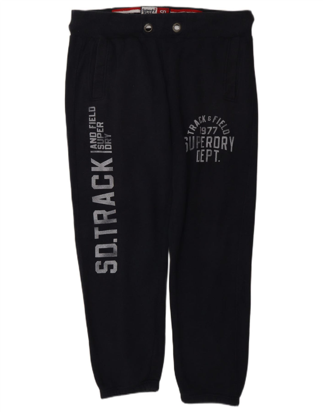 SUPERDRY Herre grafisk træningsdragt Bukser Joggers Large Navy Blue