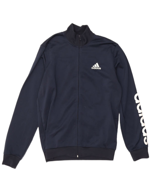 Adidas Herre Primegreen Træningsdragt Topjakke UK 40/42 Medium Navy Blue