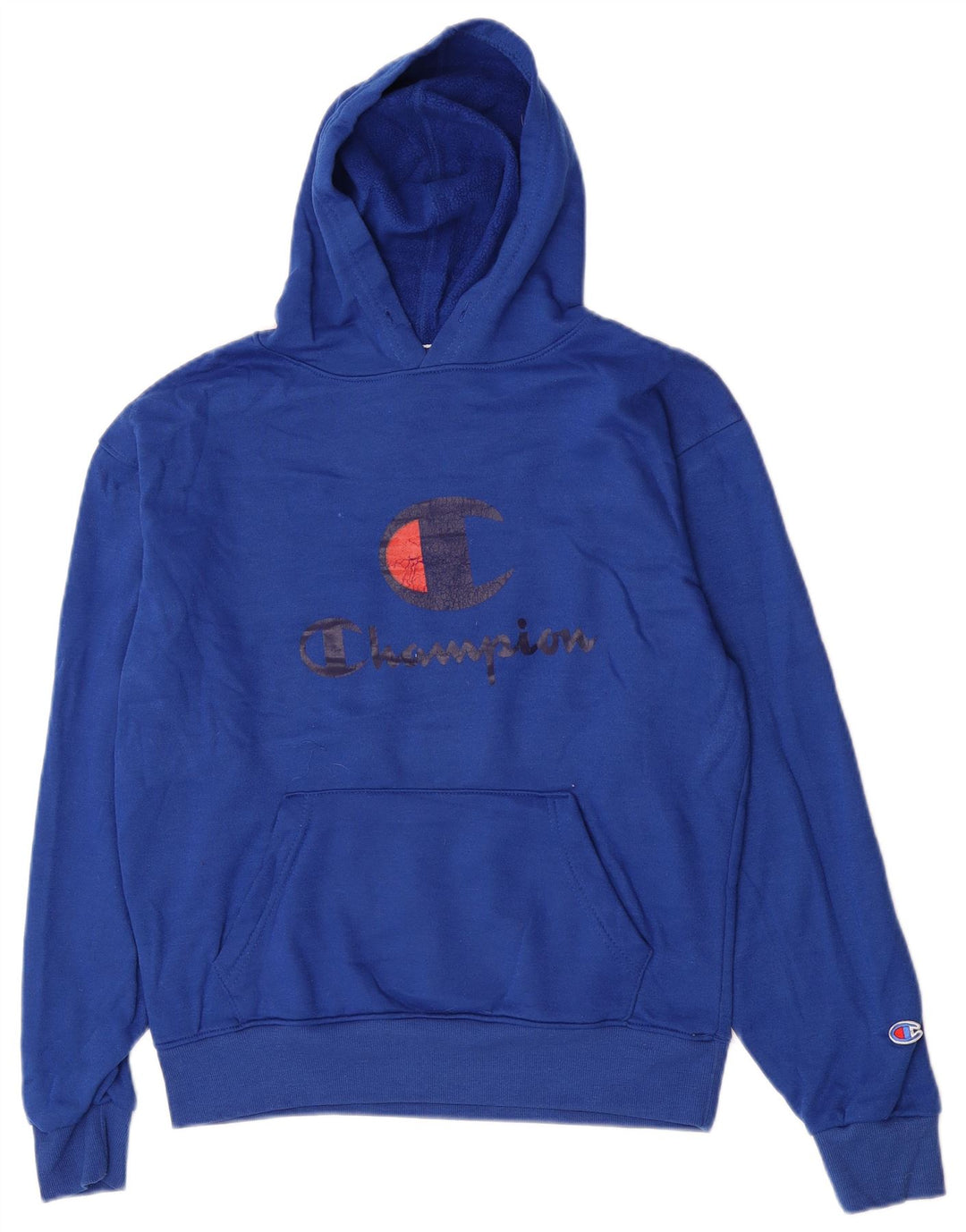 Champion Herre grafisk hættetrøje Jumper Medium Blue Polyester