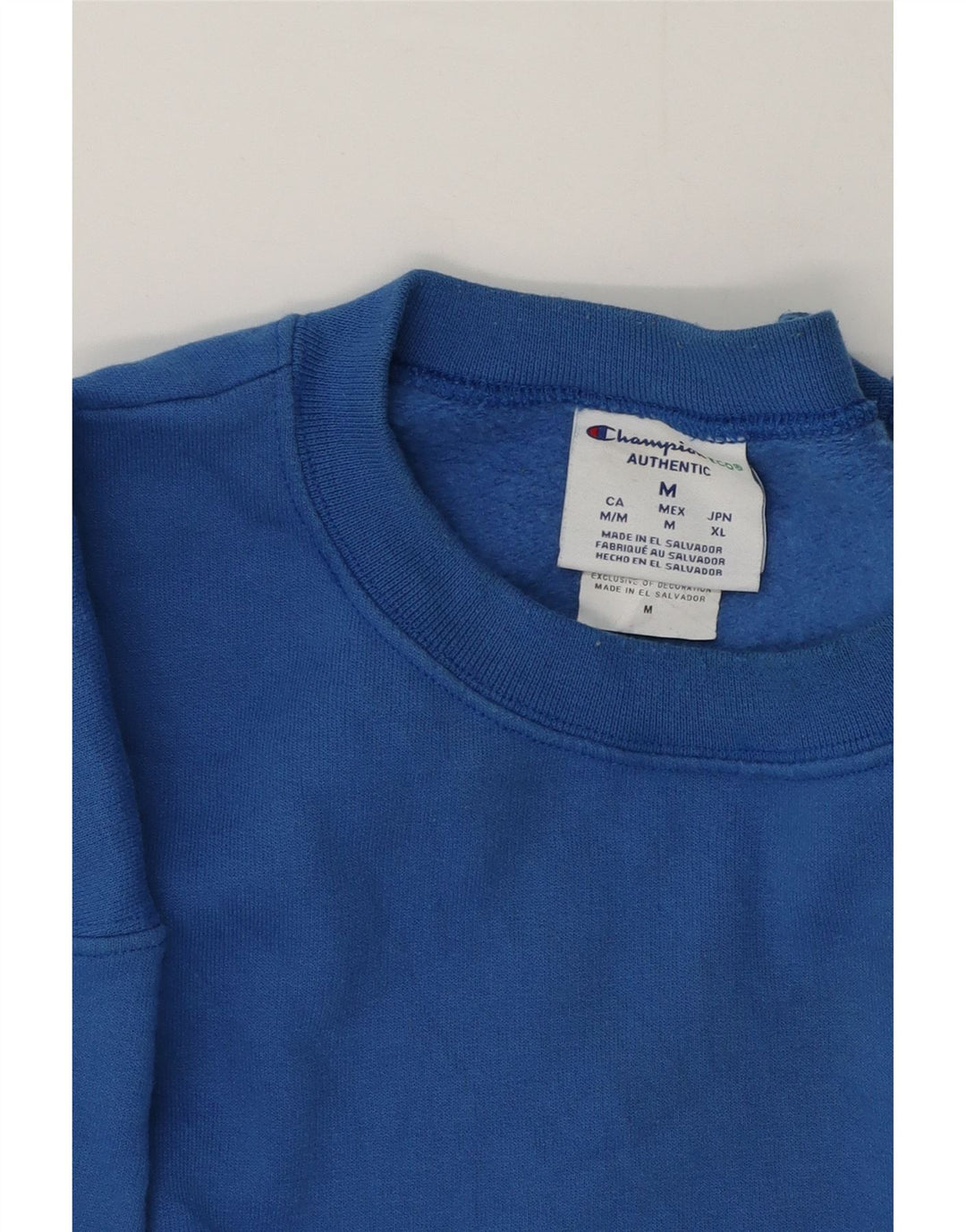 Champion Herre Sweatshirt Jumper Medium Blå Bomuld